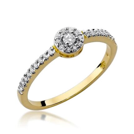 Inel Aur 14K cu Diamant 0.19 ct