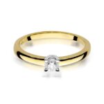 Inel Aur 14K cu Diamant 0.20 ct - Imagine 2
