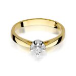 Inel Aur 14K cu Diamant 0.20 ct - Imagine 2