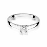 Inel Aur 14K cu Diamant 0.20 ct - Imagine 5