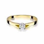 Inel Aur 14K cu Diamant 0.20 ct - Imagine 2