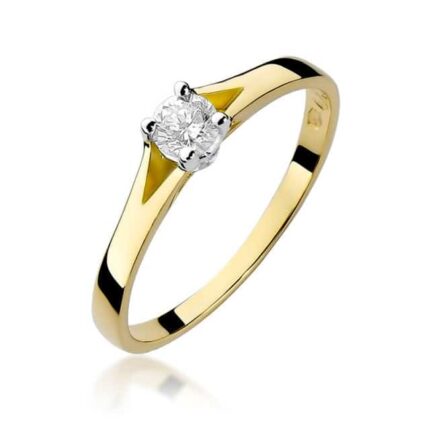 Inel Aur 14K cu Diamant 0.20 ct