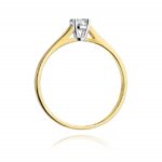 Inel Aur 14K cu Diamant 0.20 ct - Imagine 3