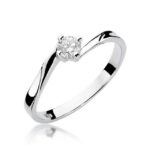 Inel Aur 14K cu Diamant 0.20 ct - Imagine 4