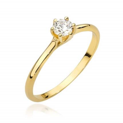 Inel Aur 14K cu Diamant 0.20 ct
