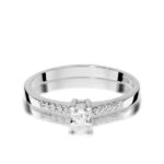 Inel Aur 14K cu Diamant 0.22 ct - Imagine 5