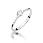 Inel Aur 14K cu Diamant 0.23 ct - Imagine 4
