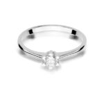 Inel Aur 14K cu Diamant 0.23 ct - Imagine 5