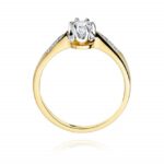 Inel Aur 14K cu Diamant 0.25 ct - Imagine 3