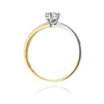Inel Aur 14K cu Diamant 0.25 ct - Imagine 3
