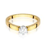 Inel Aur 14K cu Diamant 0.25 ct - Imagine 2