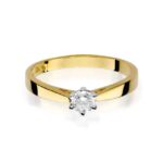 Inel Aur 14K cu Diamant 0.30 ct - Imagine 2