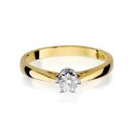 Inel Aur 14K cu Diamant 0.30 ct - Imagine 2