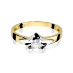 Inel Aur 14k cu Diamant 0.30 ct - Imagine 2