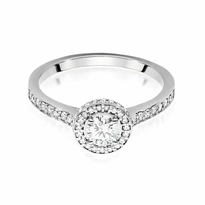 Inel Aur 14K cu Diamant 0.40 ct - Imagine 5