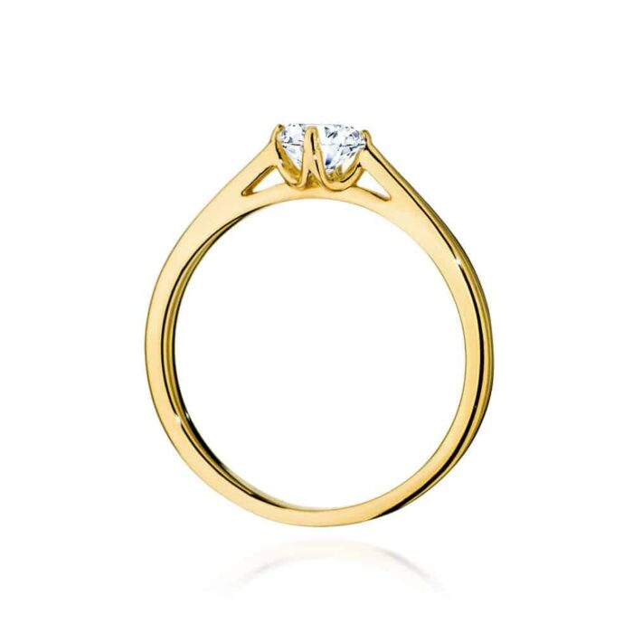 Inel Aur 14K cu Diamant 0.40 ct - Imagine 3