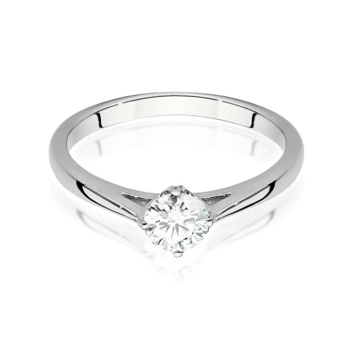 Inel Aur 14K cu Diamant 0.40 ct - Imagine 5