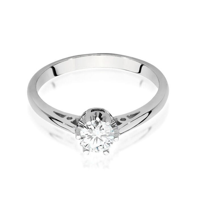Inel Aur 14K cu Diamant 0.40 ct - Imagine 5