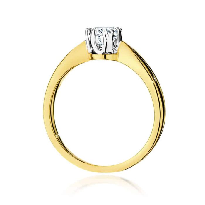 Inel Aur 14K cu Diamant 0.40 ct - Imagine 3
