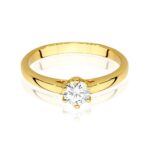 Inel Aur 14K cu Diamant 0.40 ct - Imagine 2