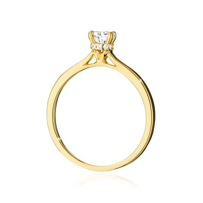 Inel Aur 14K cu Diamant 0.40 ct - Imagine 3