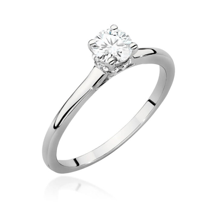 Inel Aur 14K cu Diamant 0.40 ct - Imagine 4