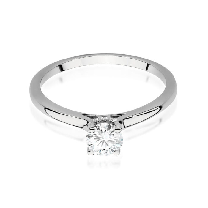 Inel Aur 14K cu Diamant 0.40 ct - Imagine 5