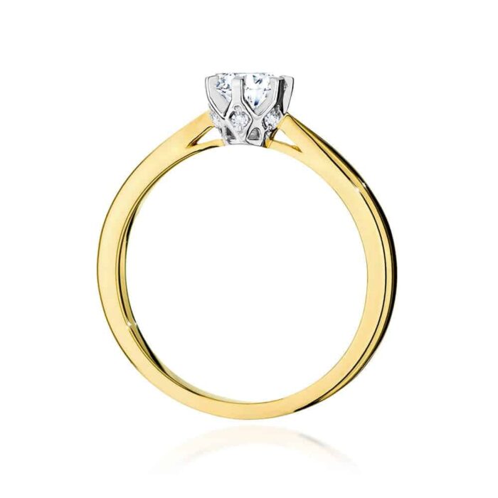 Inel Aur 14K cu Diamant 0.40 ct - Imagine 3