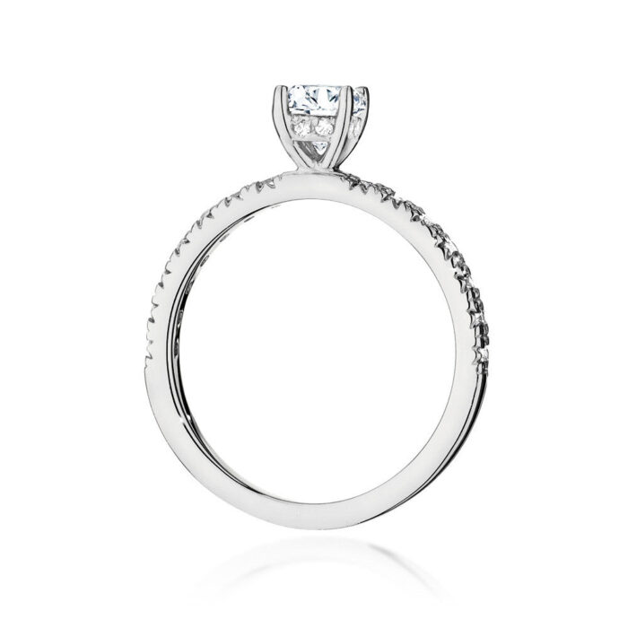 Inel Aur 14k cu Diamant 0.40 ct - Imagine 4
