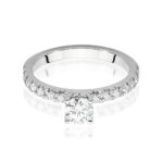 Inel Aur 14k cu Diamant 0.40 ct - Imagine 5