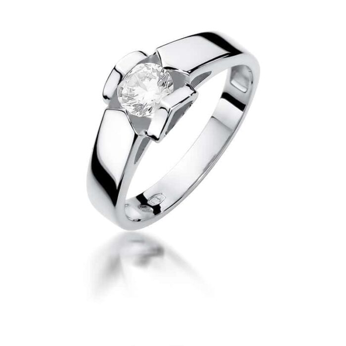 Inel Aur 14k cu Diamant 0.50 ct - Imagine 4