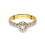 Inel Aur 14k cu Diamant 0.52 ct - Imagine 2