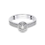 Inel Aur 14k cu Diamant 0.52 ct - Imagine 4