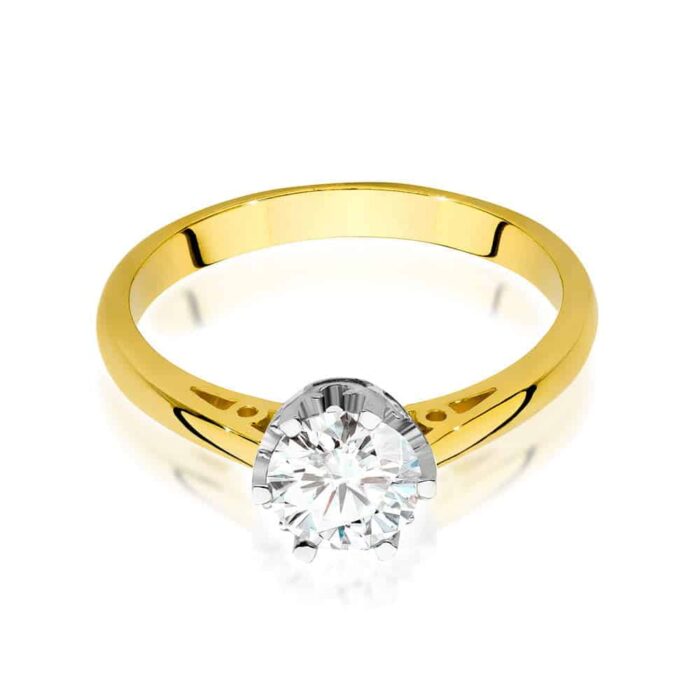 Inel Aur 14K cu Diamant 0.70 ct - Imagine 2