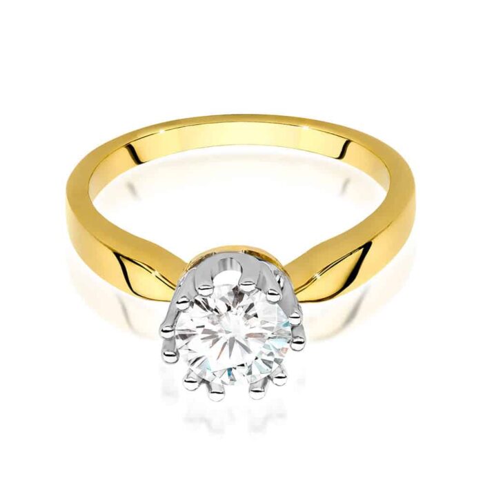 Inel Aur 14K cu Diamant 0.70 ct - Imagine 2