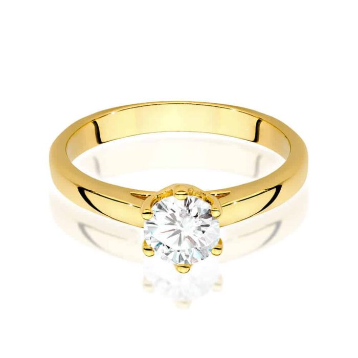 Inel Aur 14K cu Diamant 0.50 ct - Imagine 2