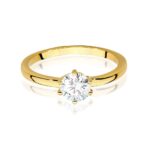 Inel Aur 14K cu Diamant 0.70 ct - Imagine 2
