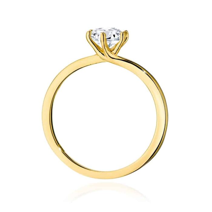 Inel Aur 14K cu Diamant 0.70 ct - Imagine 3