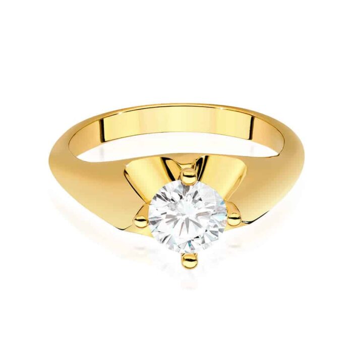 Inel Aur 14K cu Diamant 0.70 ct - Imagine 2