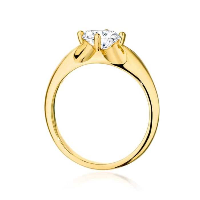 Inel Aur 14K cu Diamant 0.70 ct - Imagine 3
