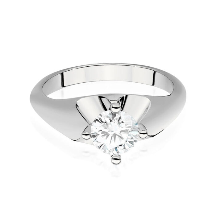 Inel Aur 14K cu Diamant 0.70 ct - Imagine 5