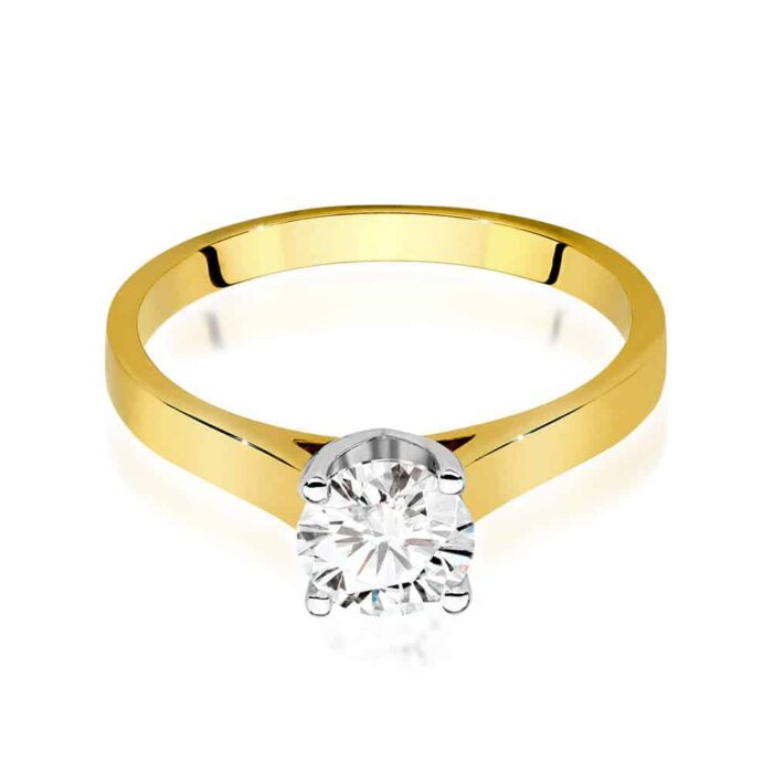 Inel Aur 14K cu Diamant 0.70 ct - Imagine 2