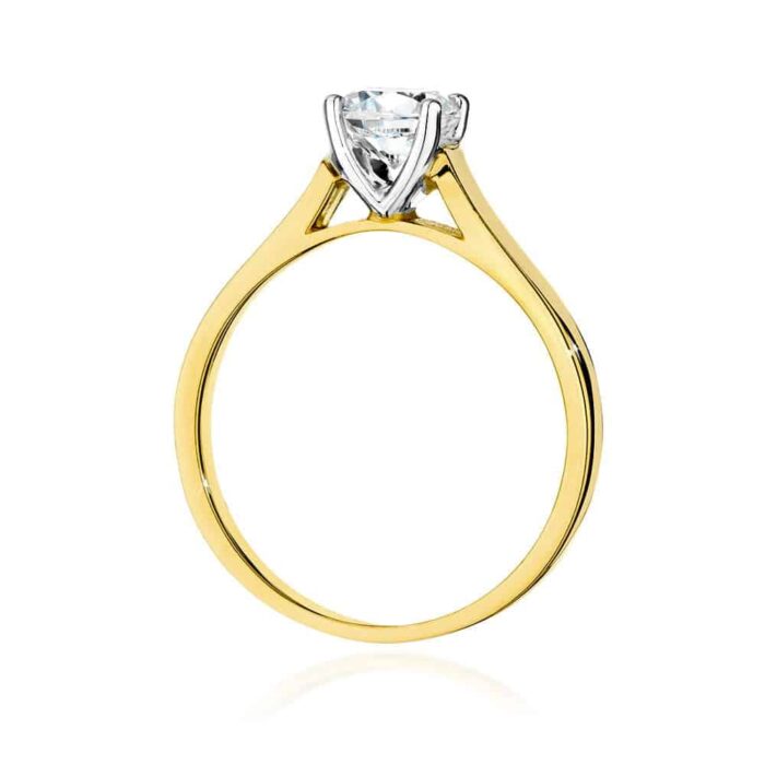 Inel Aur 14K cu Diamant 0.70 ct - Imagine 3