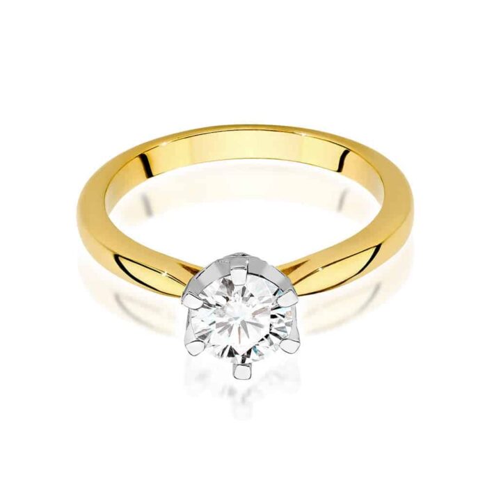 Inel Aur 14K cu Diamant 0.70 ct - Imagine 2