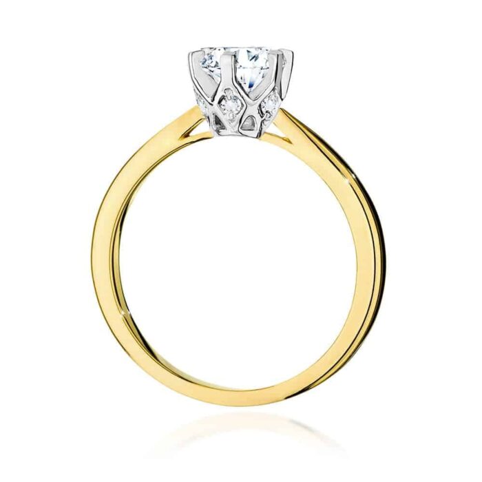 Inel Aur 14K cu Diamant 0.70 ct - Imagine 3