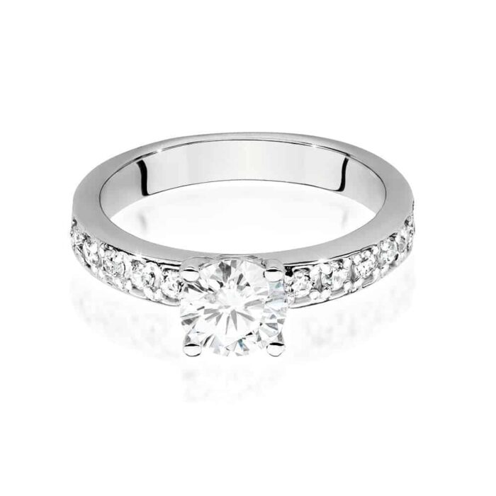 Inel Aur 14k cu Diamant 0.70 ct - Imagine 5