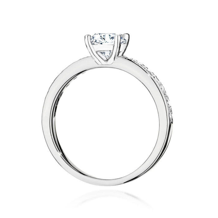 Inel Aur 14k cu Diamant 0.70 ct - Imagine 6