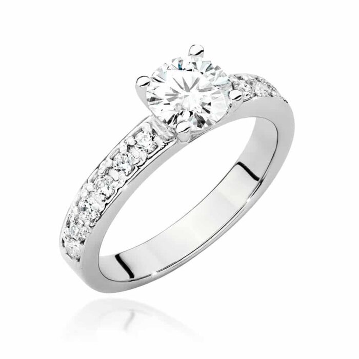 Inel Aur 14k cu Diamant 0.70 ct - Imagine 4