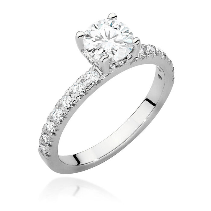 Inel Aur 14k cu Diamant 0.70 ct - Imagine 4