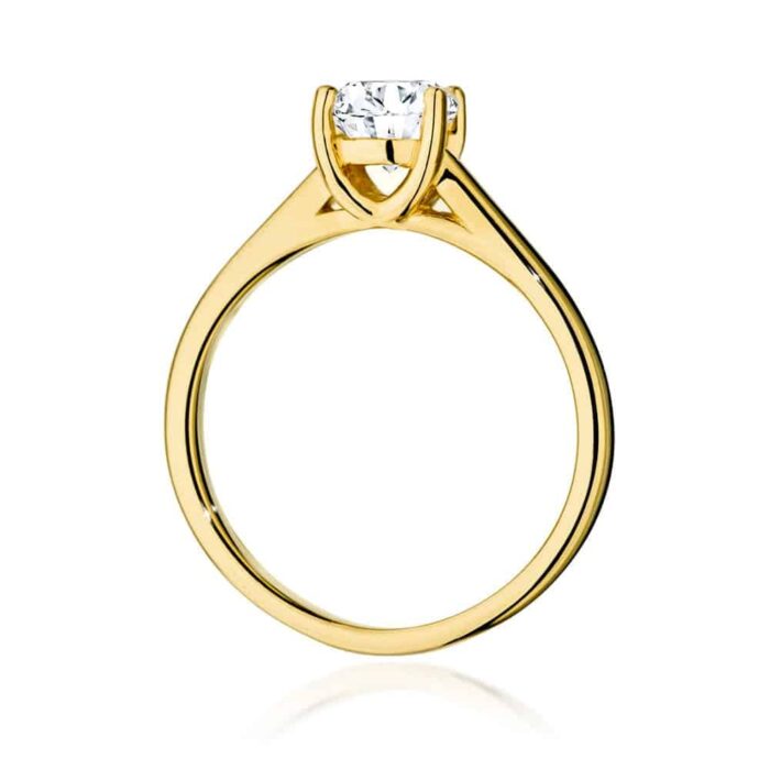 Inel Aur 14K cu Diamant 1.0 ct - Imagine 3